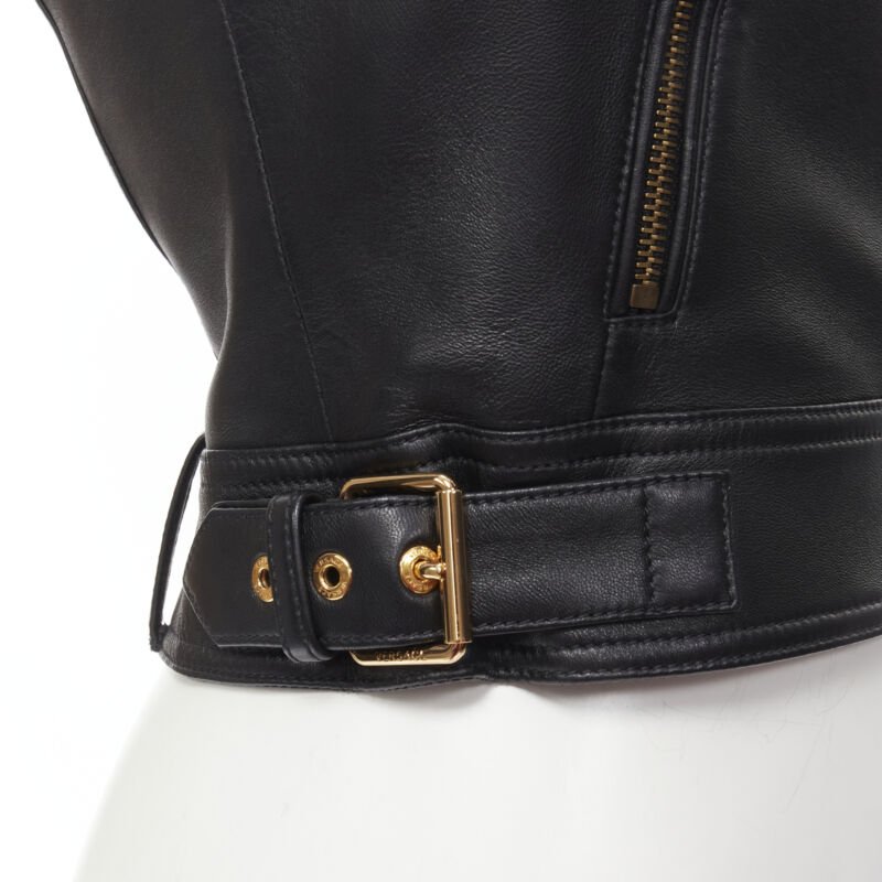 Versace Leather Medusa Top - Image 11