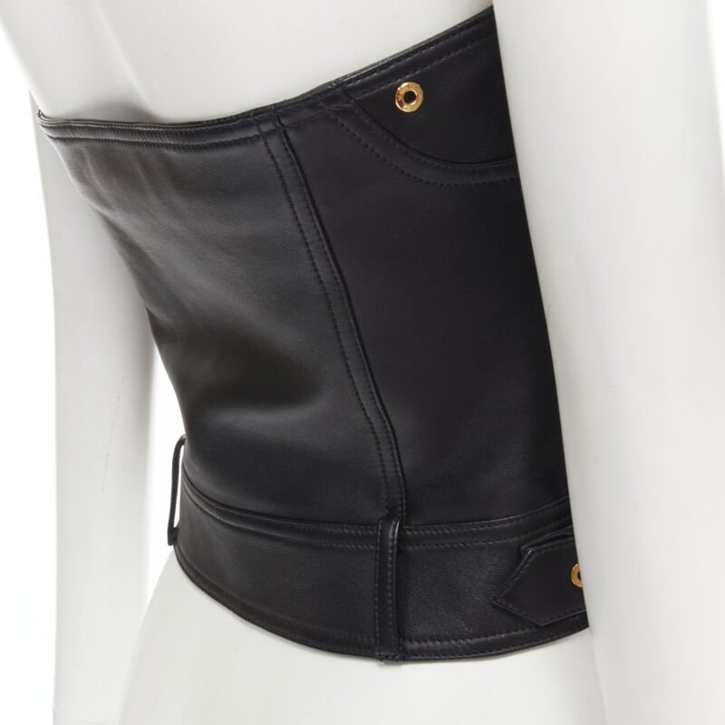 Versace Leather Medusa Top - Image 12