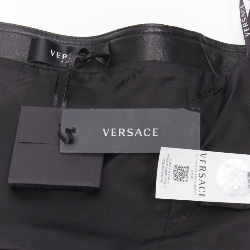 Versace Leather Medusa Top - Image 13