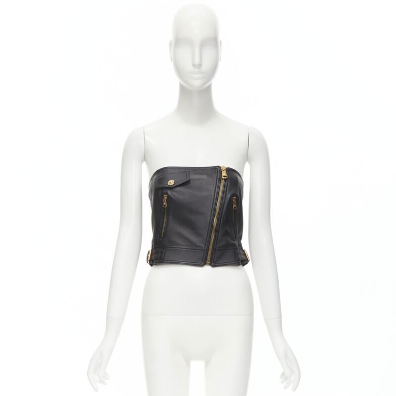 Versace Leather Medusa Top - Image 14