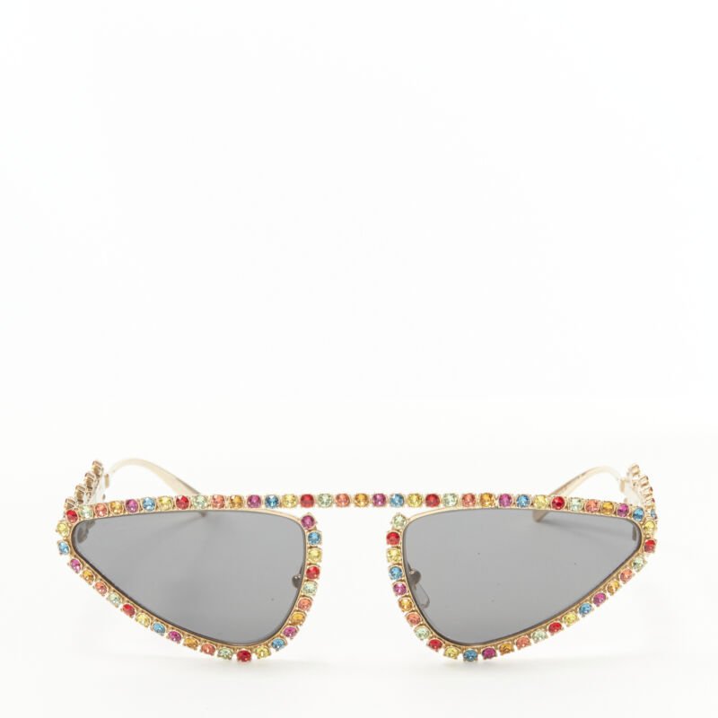 Versace Rhinestone Medusa Glasses - Image 6