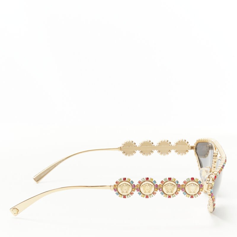 Versace Rhinestone Medusa Glasses - 4