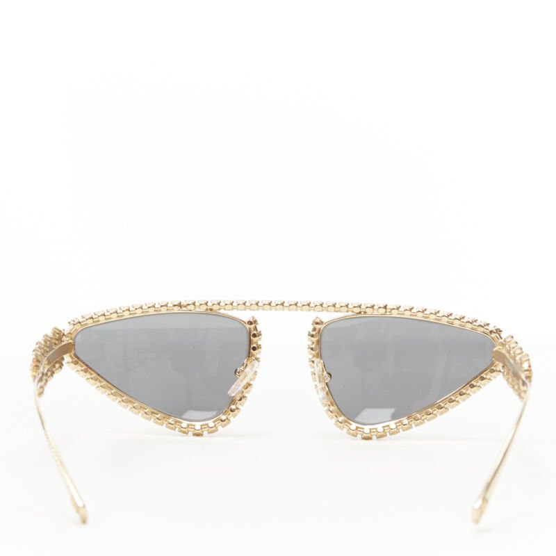 Versace Rhinestone Medusa Glasses - Side view