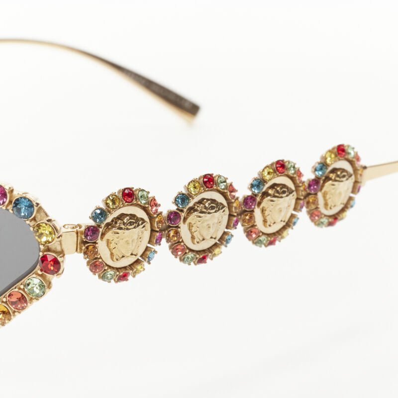 Versace Rhinestone Medusa Glasses - Detail 1
