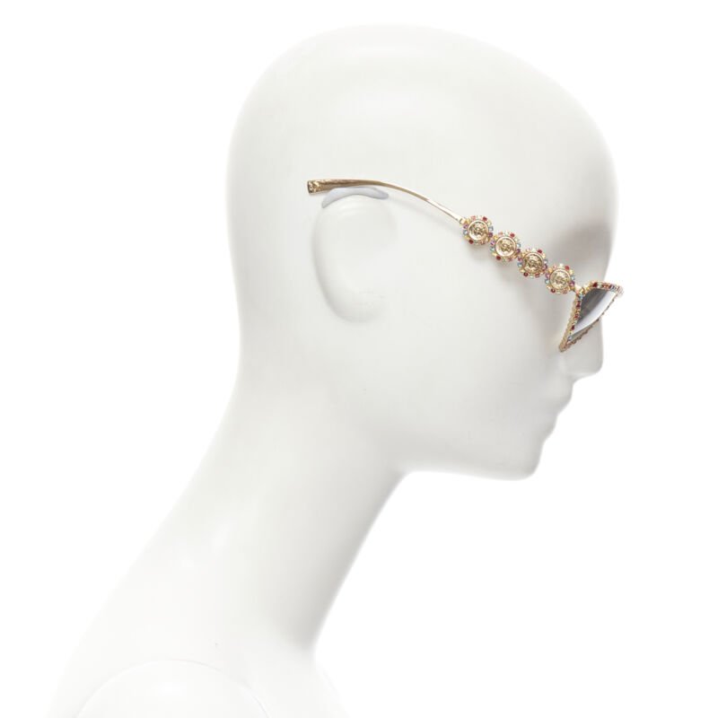 Versace Rhinestone Medusa Glasses - Image 13