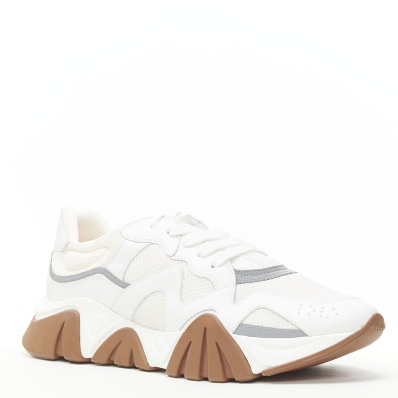 Versace White Leather Sneakers