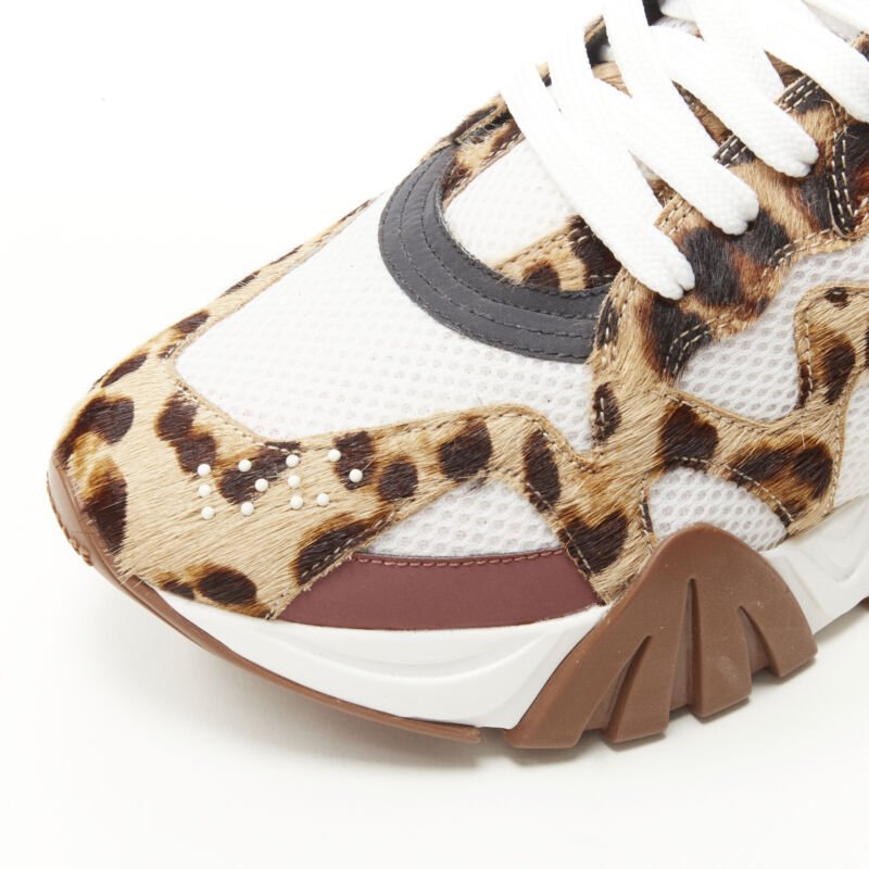 Versace Leopard Chunky Sneakers - Image 10