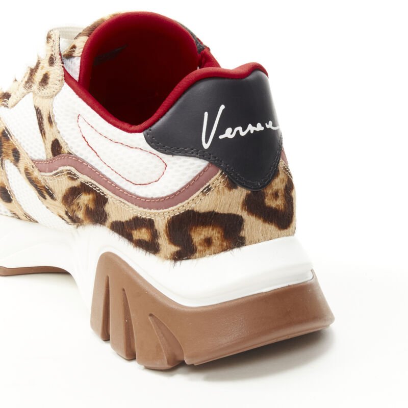 Versace Leopard Chunky Sneakers - Image 11
