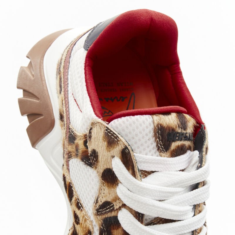 Versace Leopard Chunky Sneakers - Image 12