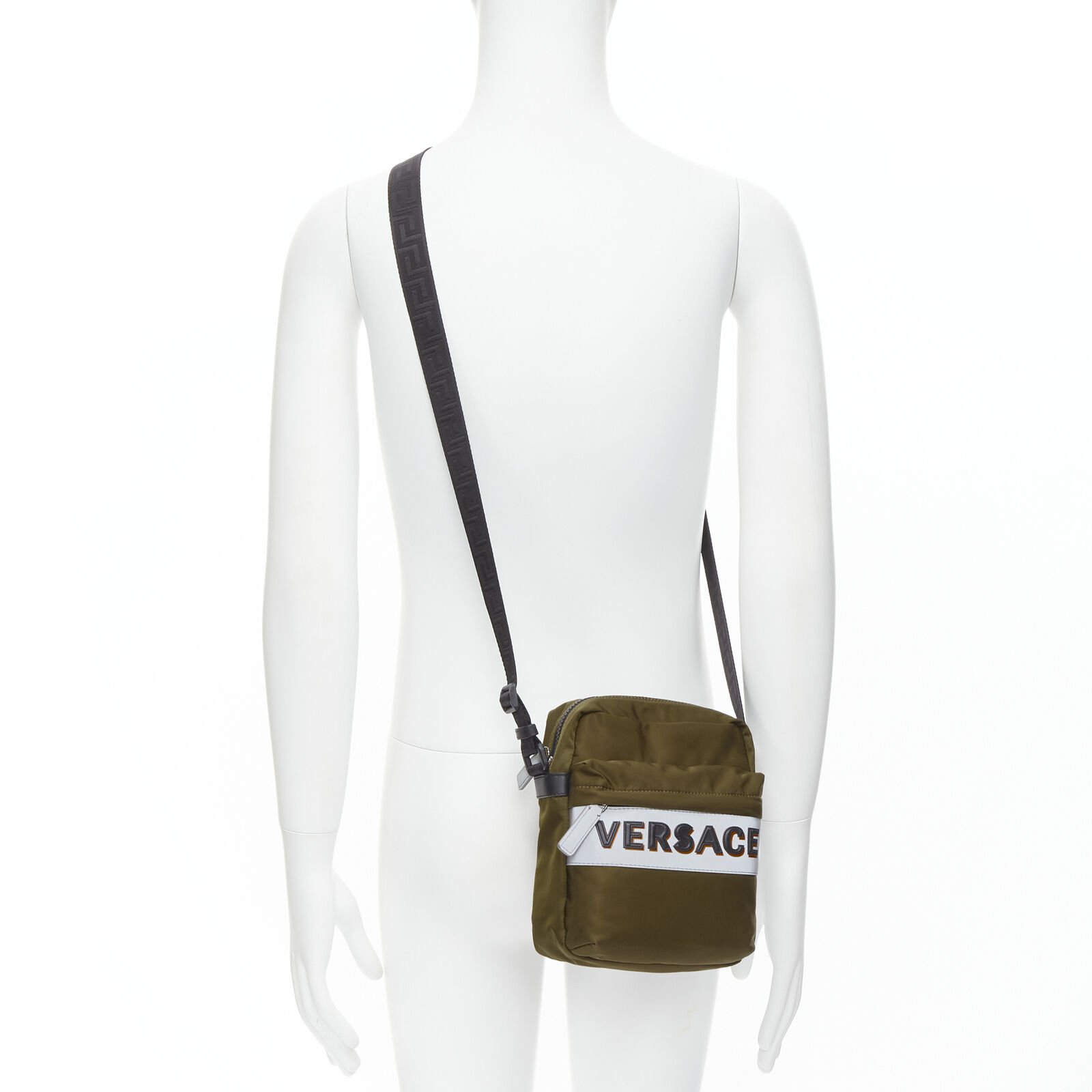 Versace Nylon crossbody bag - Back view