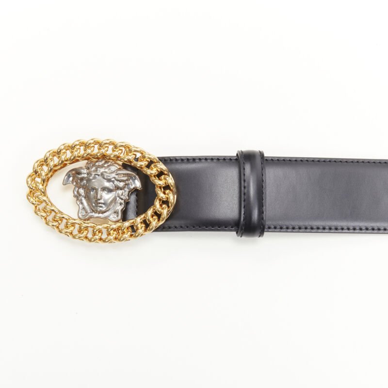 Versace Medusa Chain Buckle Belt - Side view