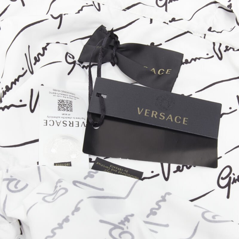 Versace White Hood Windbreaker - Image 11
