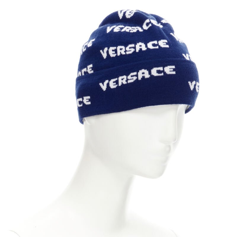 Versace Monogram beanie hat - Image 6