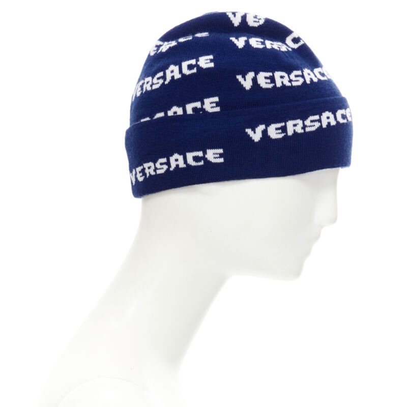 Versace Monogram beanie hat - 4