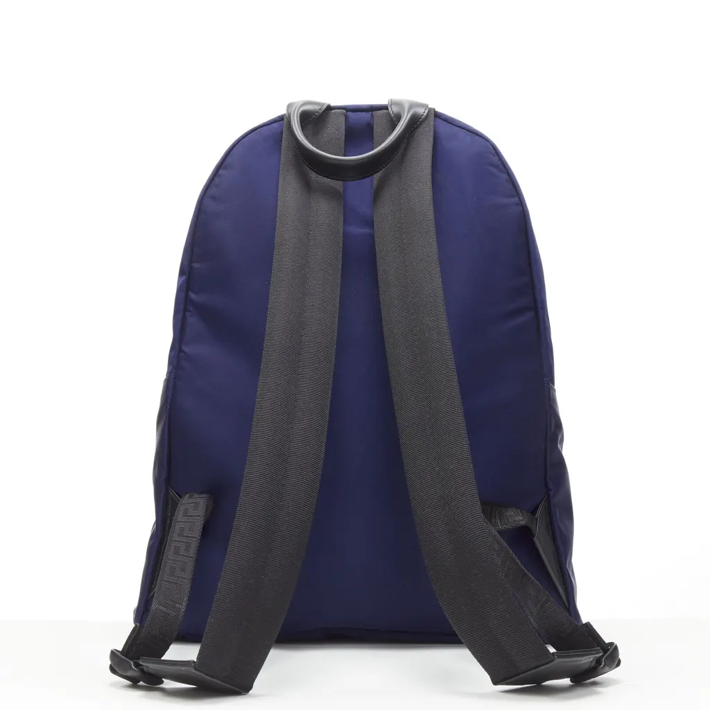 Versace Demi Medusa Neck Bag Navy Never worn, with tag - Box View