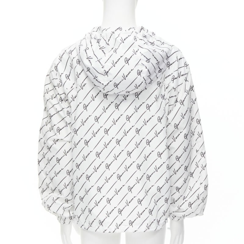 Versace White Hood Windbreaker - Side view