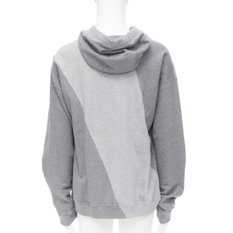 Versace Mixed Logo Hoodie Grey Cotton Never worn, with tag - Box View