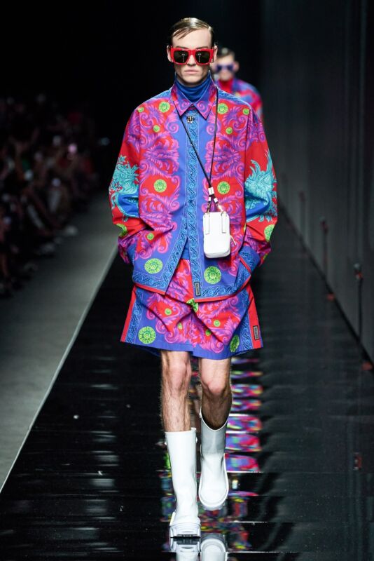 Versace Garden Swim Shorts - Back view