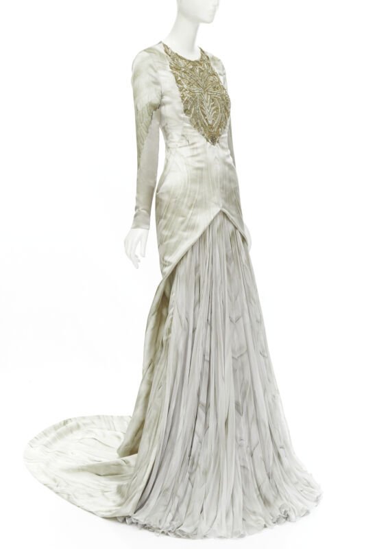 Alexander Mcqueen Embellished Skirt Gown