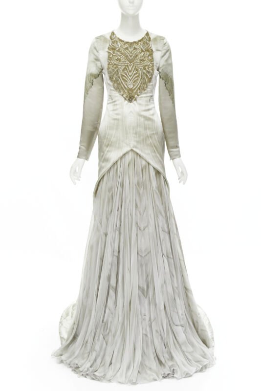 Alexander Mcqueen Embellished Skirt Gown - Image 6