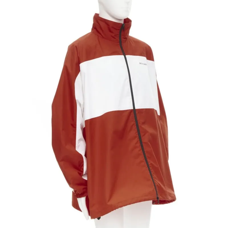 Balenciaga Red Logo Track Jacket Red Cotton Never worn, with tag - Inside View