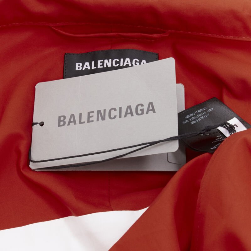 Balenciaga Red Logo Track Jacket - Image 10