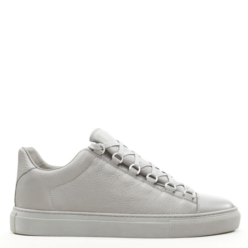 Balenciaga Grey Leather Sneakers