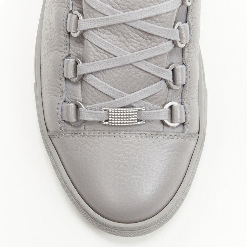 Balenciaga Grey Leather Sneakers - Detail 1