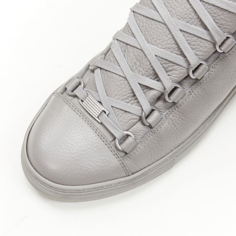 Balenciaga Grey Leather Sneakers - Detail 2