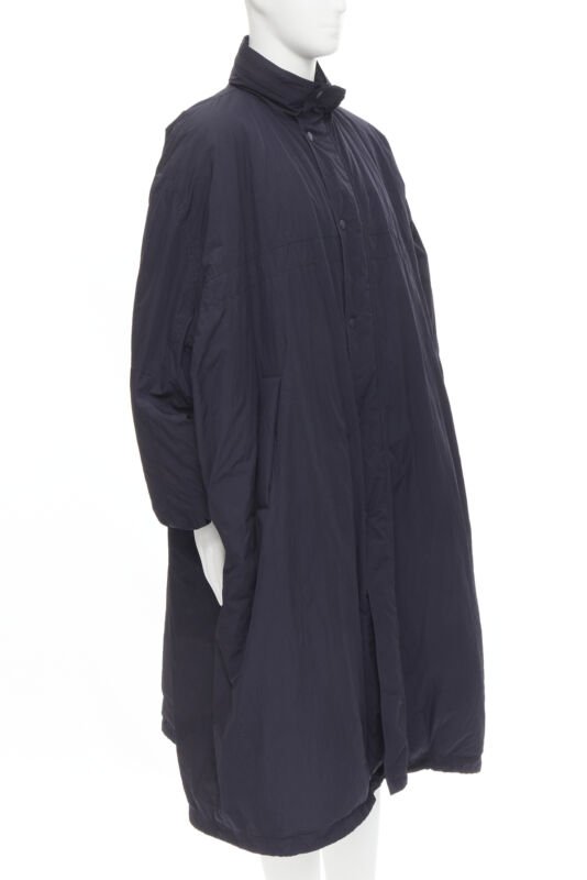 Balenciaga Blue Padded Coat - Back view