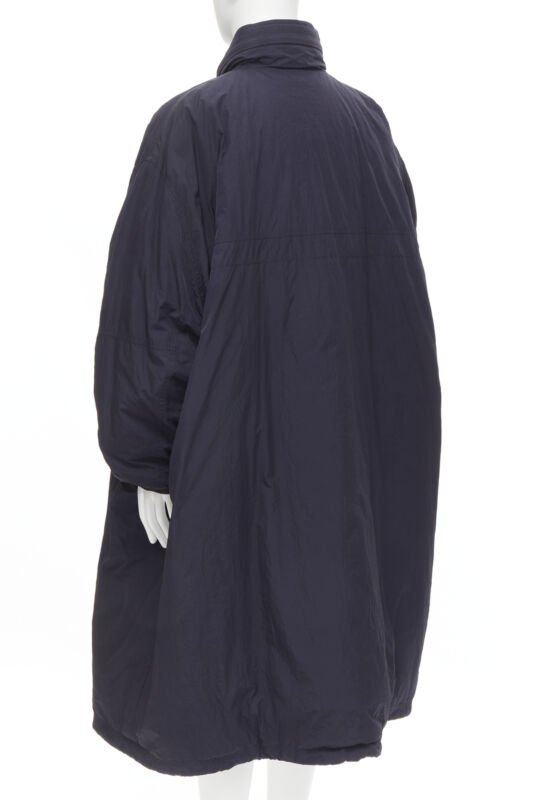 Balenciaga Blue Padded Coat - Side view