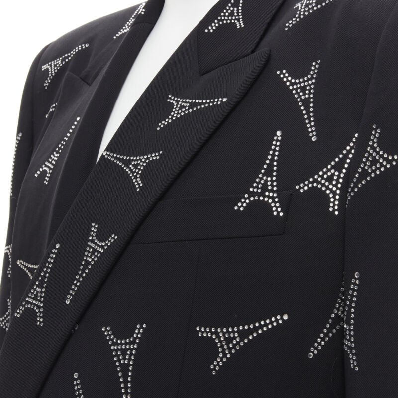 Balenciaga Crystal Power Blazer - Back view