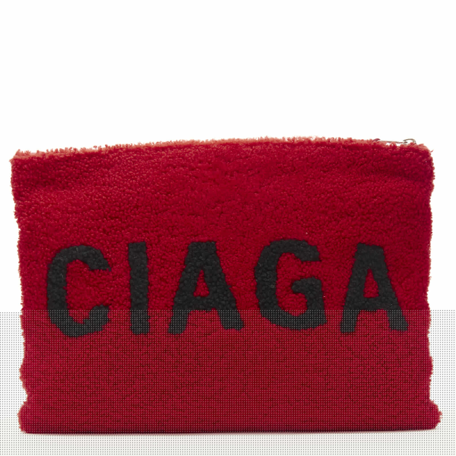 Balenciaga Shearling Zip Clutch - 4