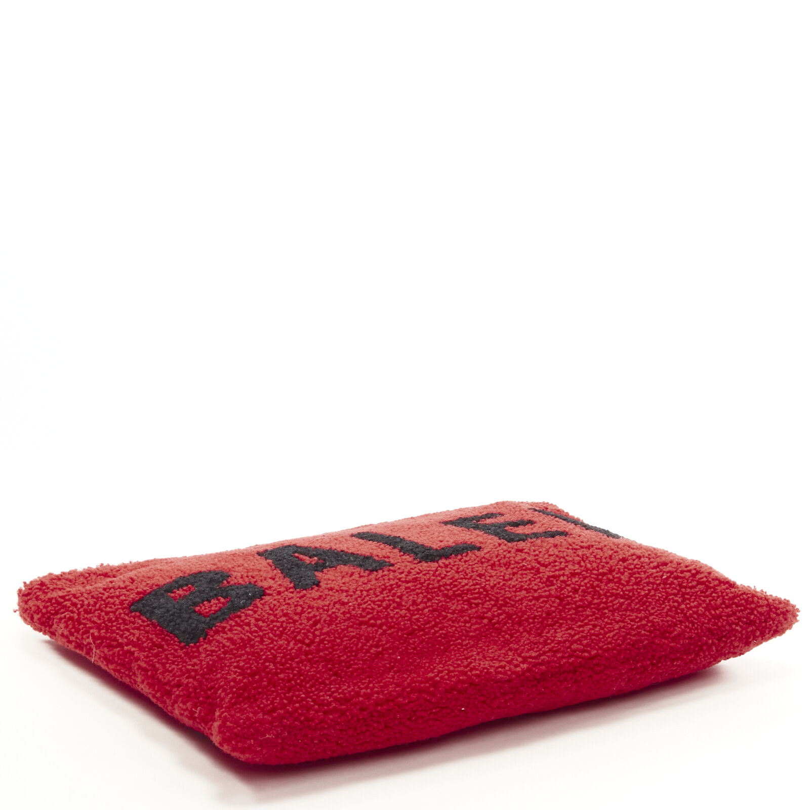 Balenciaga Shearling Zip Clutch - Side view