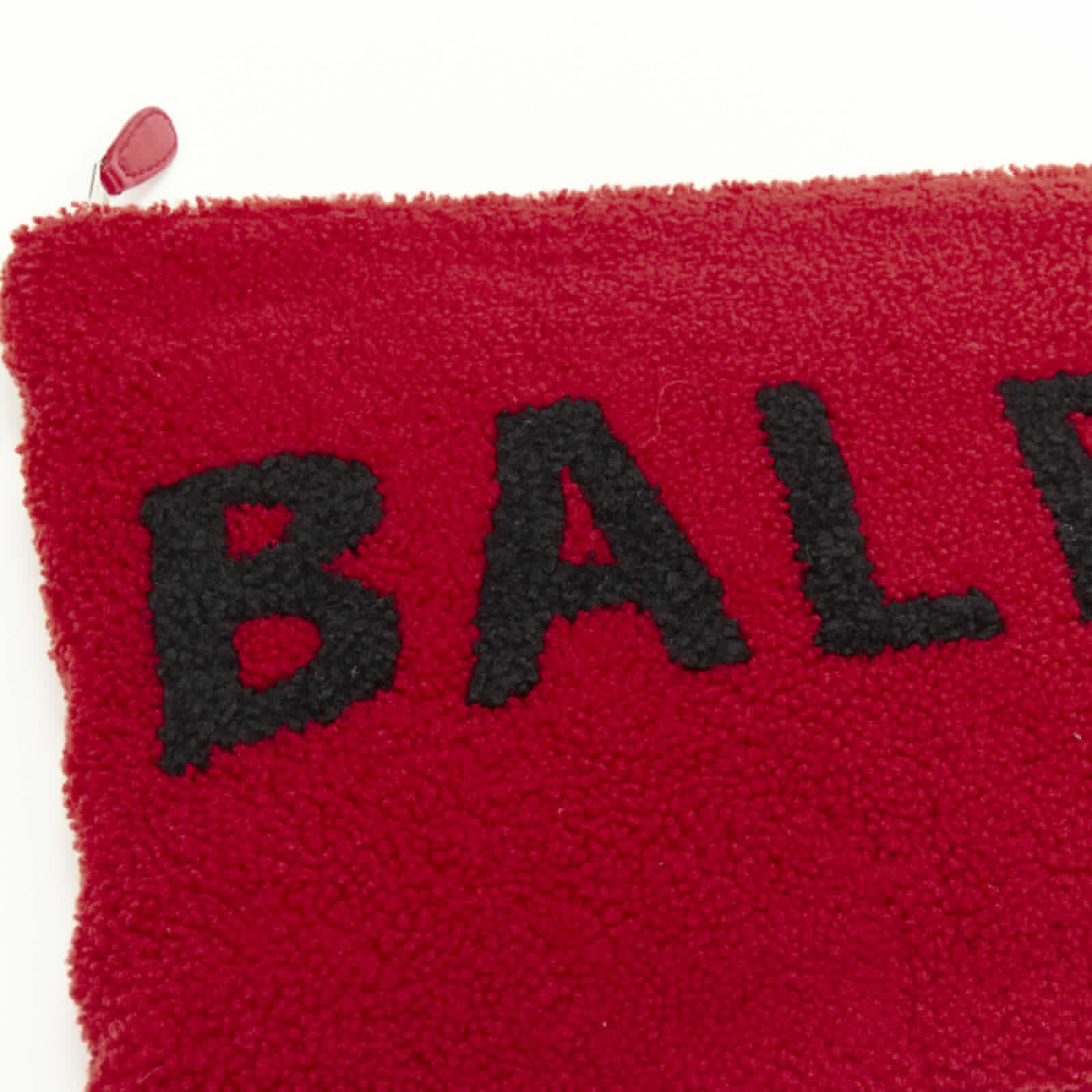 Balenciaga Shearling Zip Clutch - Detail 1