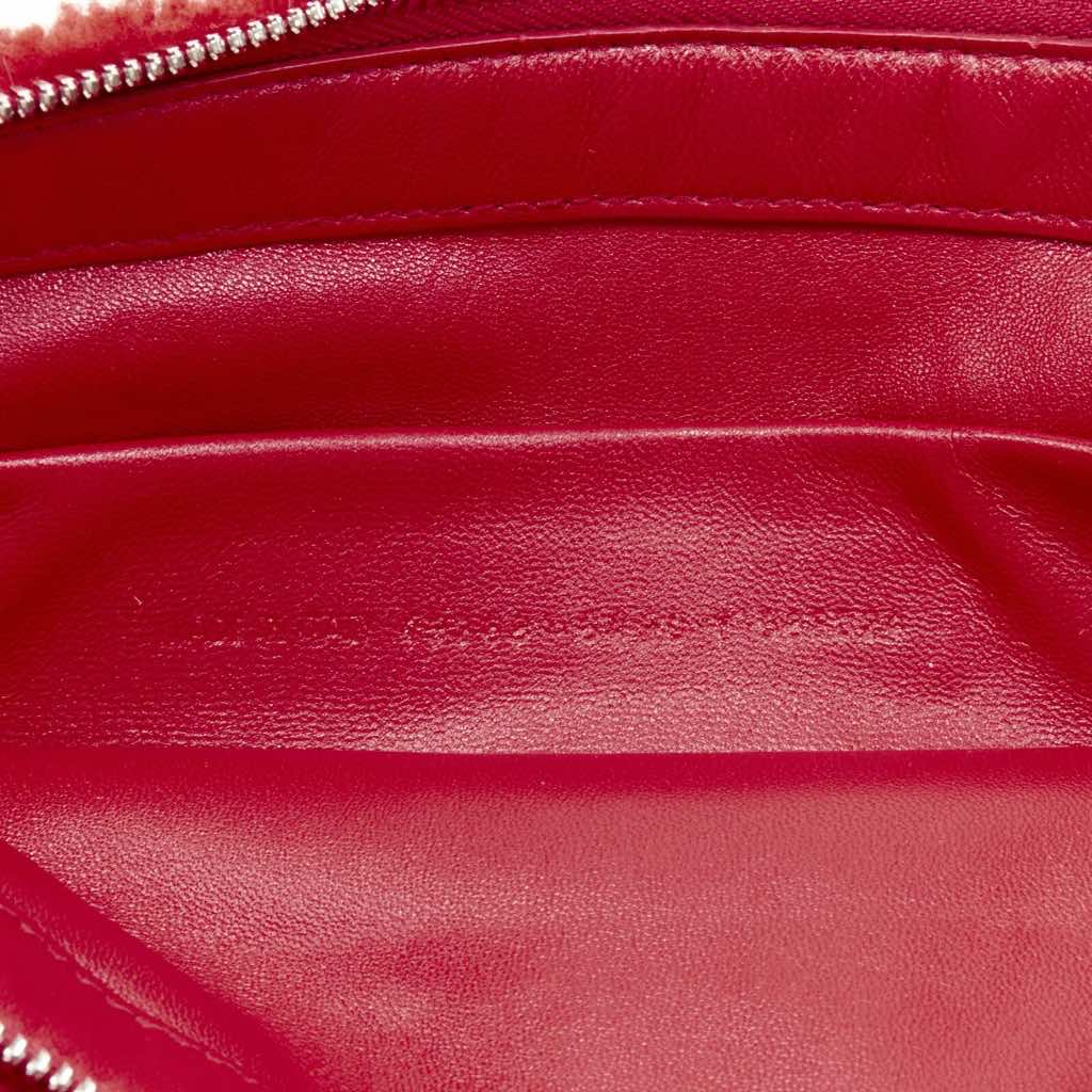 Balenciaga Shearling Zip Clutch - Image 11
