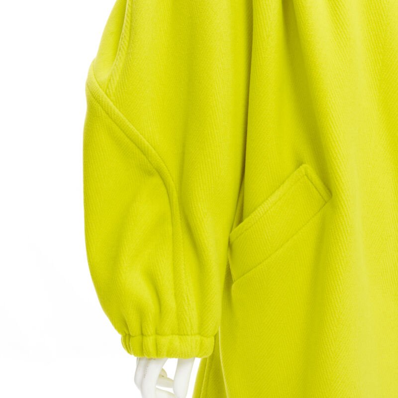Balenciaga Yellow Cocoon Coat - Back view