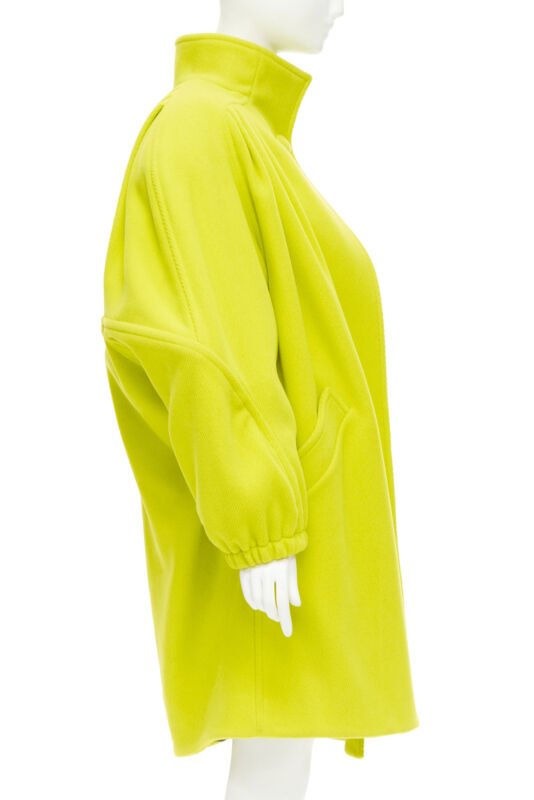 Balenciaga Yellow Cocoon Coat - 4