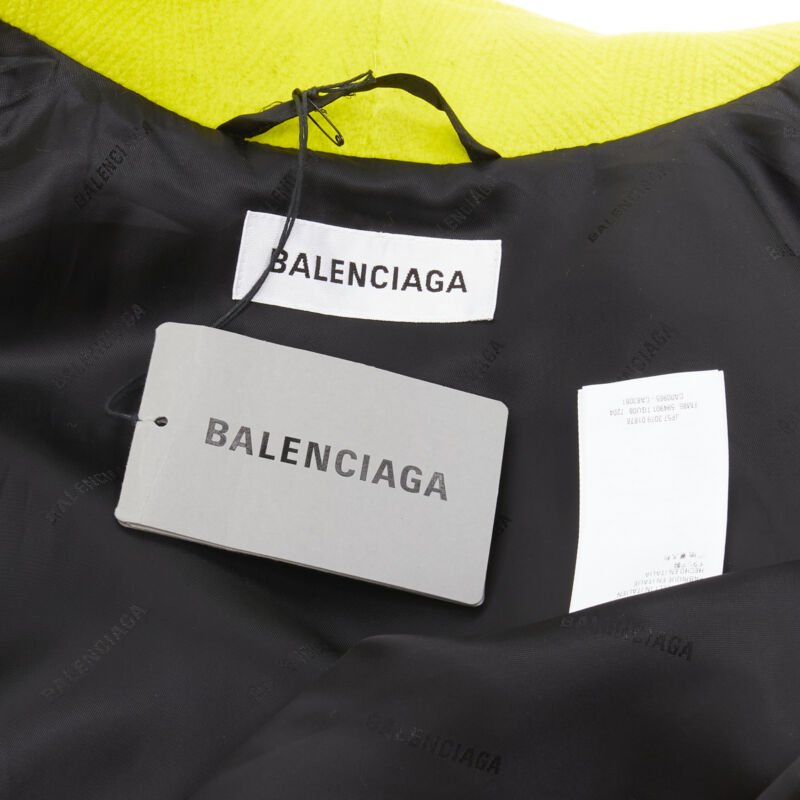 Balenciaga Yellow Cocoon Coat - Image 11