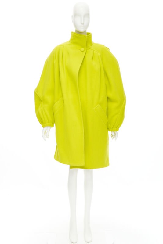 Balenciaga Yellow Cocoon Coat - Image 12