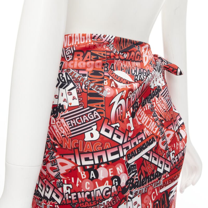 Balenciaga Logo Print Skirt - Detail 2
