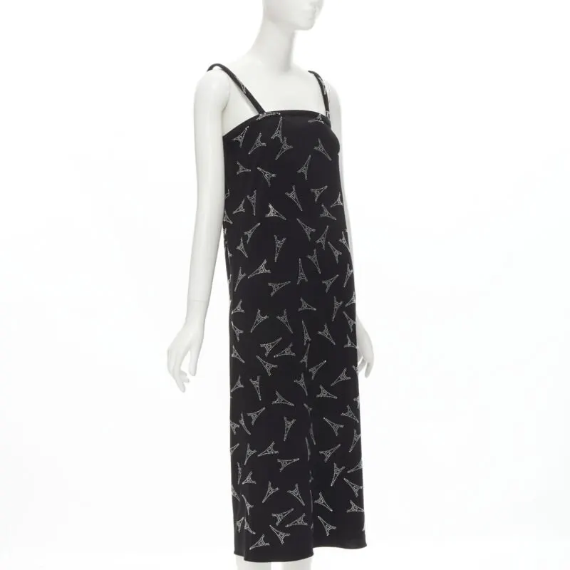 Balenciaga Eiffel Boned Dress Black Viscose Never worn, with tag - Inside View