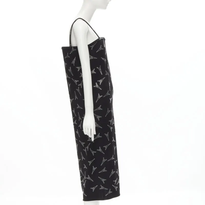 Balenciaga Eiffel Boned Dress Black Viscose Never worn, with tag - Model View