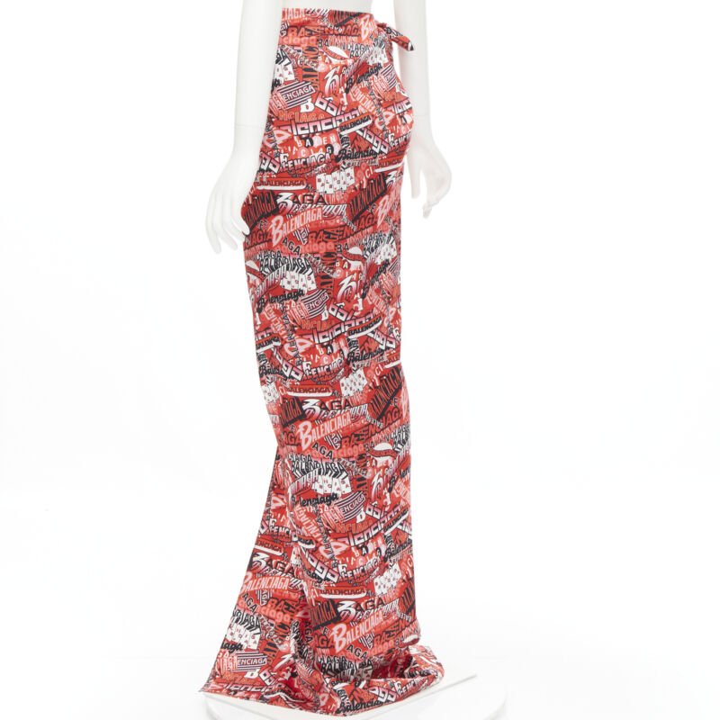 Balenciaga Logo Print Skirt - Detail 1