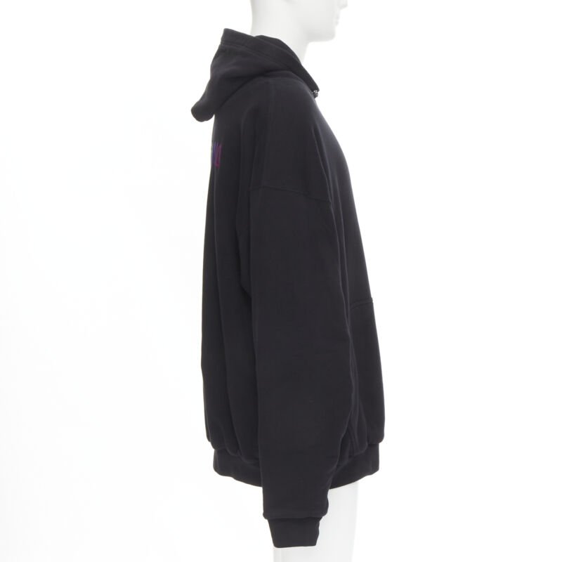 Balenciaga Techno Oversized Hoodie - Side view