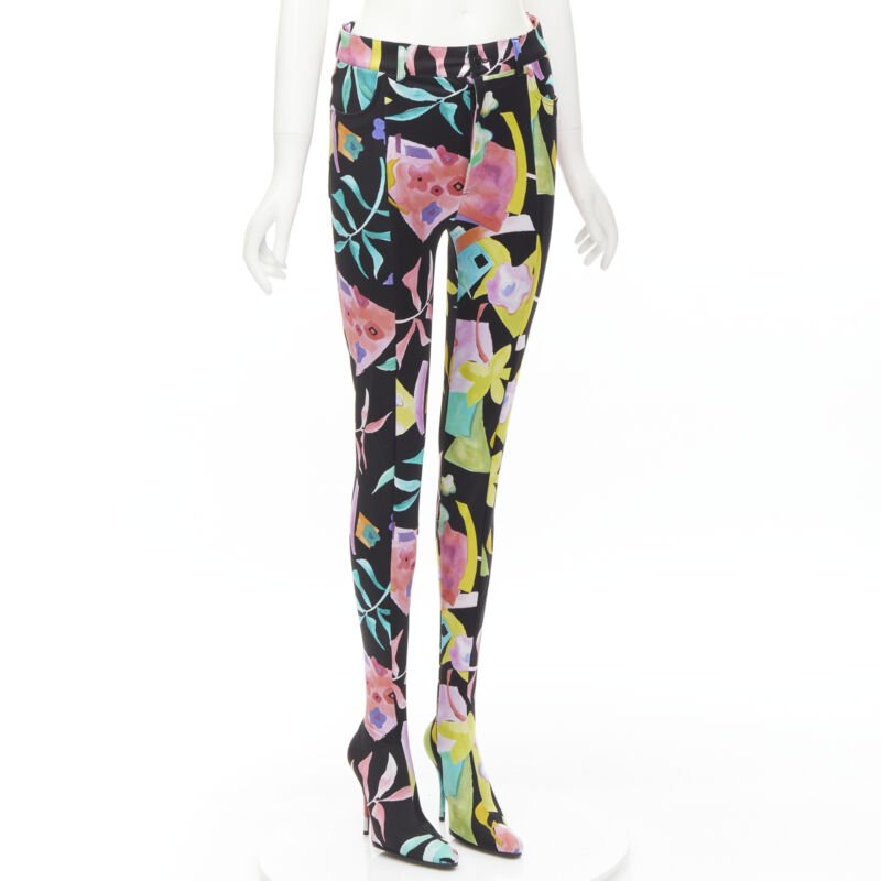 Balenciaga Zip Wedge Riding Boots - Back view