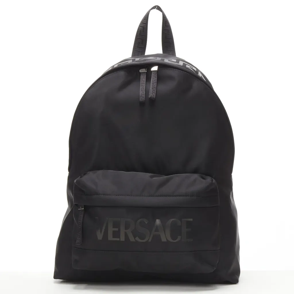 Versace La Greca Backpack Black Never worn, with tag - Inside View