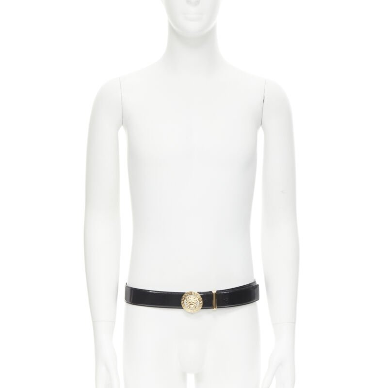 Versace Medusa Medallion leather belt - Back view