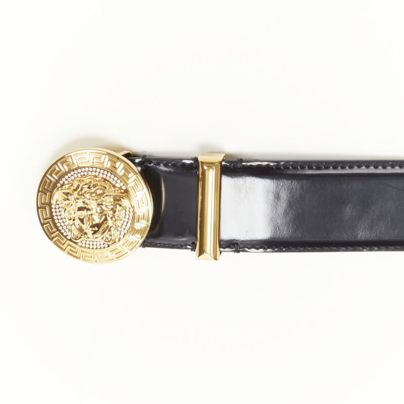 Versace Medusa Medallion leather belt - Side view