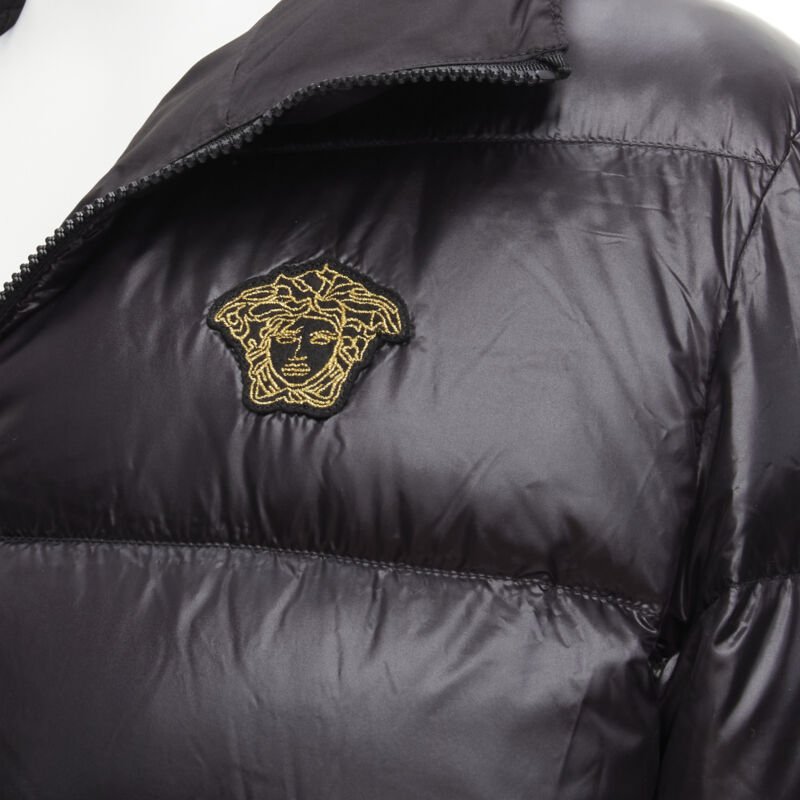 Versace Black Goose Puffer - Back view